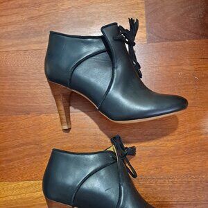NWT Sezane Heeled Black Booties